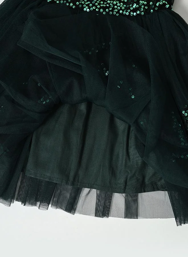 BELLA MODA Sequin Tulle Party Dress
