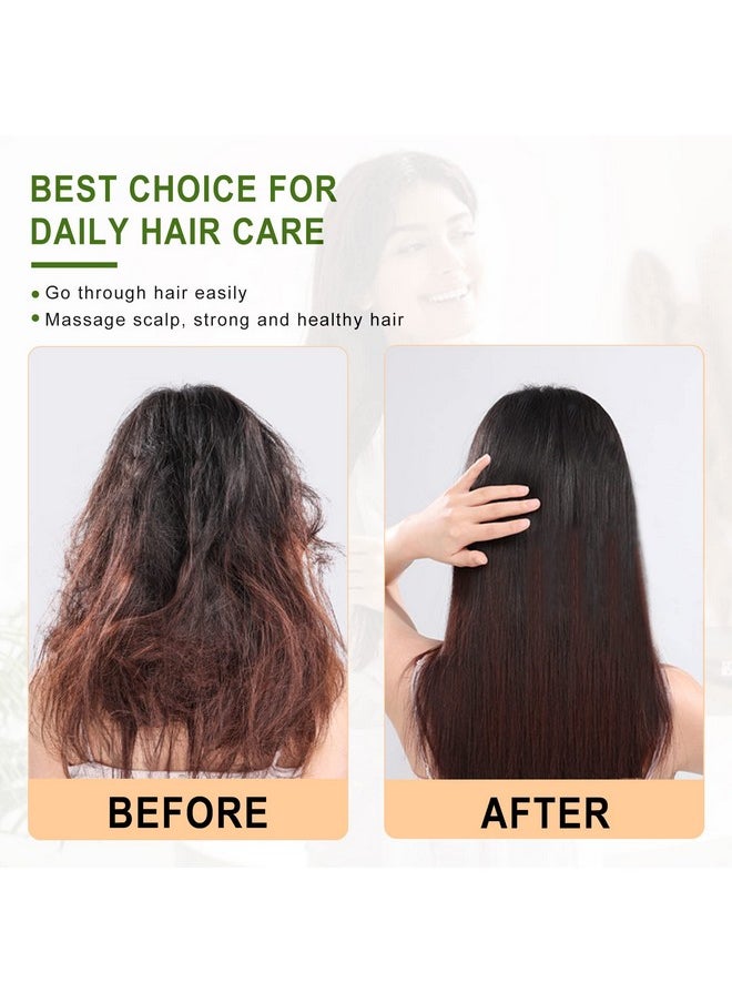 MRD MRD Hair brush, Natural Bamboo Paddle Detangling Hairbrush, Massage Scalp Thick/Thin/Curly/Dry Hair For Women & Men  - Image 5