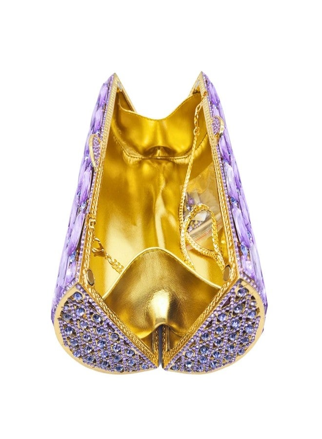GSYPS Luxury Crystal Clutch Rhinestone Purses for Women Formal Party Diamond Evening Bag Sparkling Purses and Handbag Light Green - Image 4