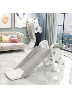 Generic Children's Slide Indoor Household Small Kids Slide for Toddlers Folding Indoor Freestanding Slide Easy Assemble Children Climber Playset Toy Climber Freestanding Toddler Slide Basketball Hoop  - Image 2