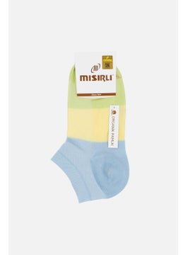 Mısırlı Egyptian Women's Cotton Single Blue Summer Booties Socks - M 70200-M  - Image 4
