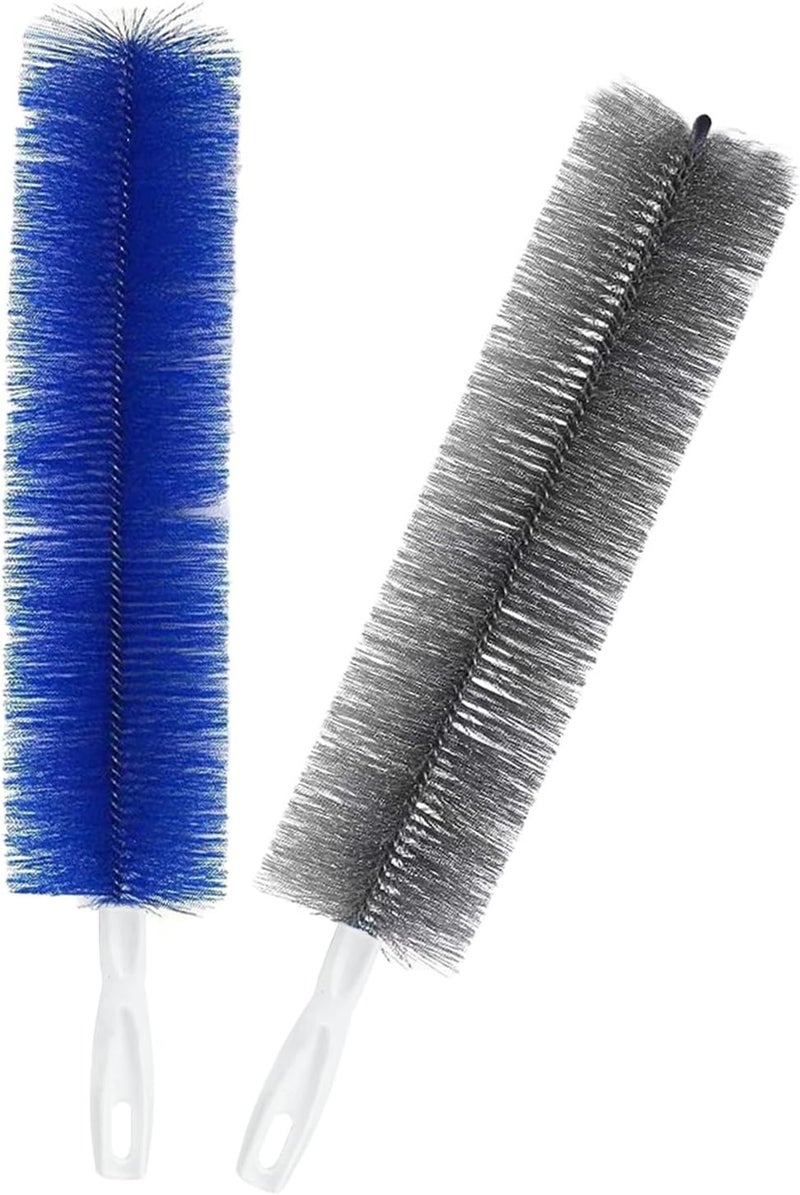 Qancesd 2 Pack Cobweb Dusters, Bendable Fan Cleaning Brush, Flexible Ceiling Fan Cleaner, Dusting Brush for Air Conditioning Shutters Narrow & wide space compatible - Image 1