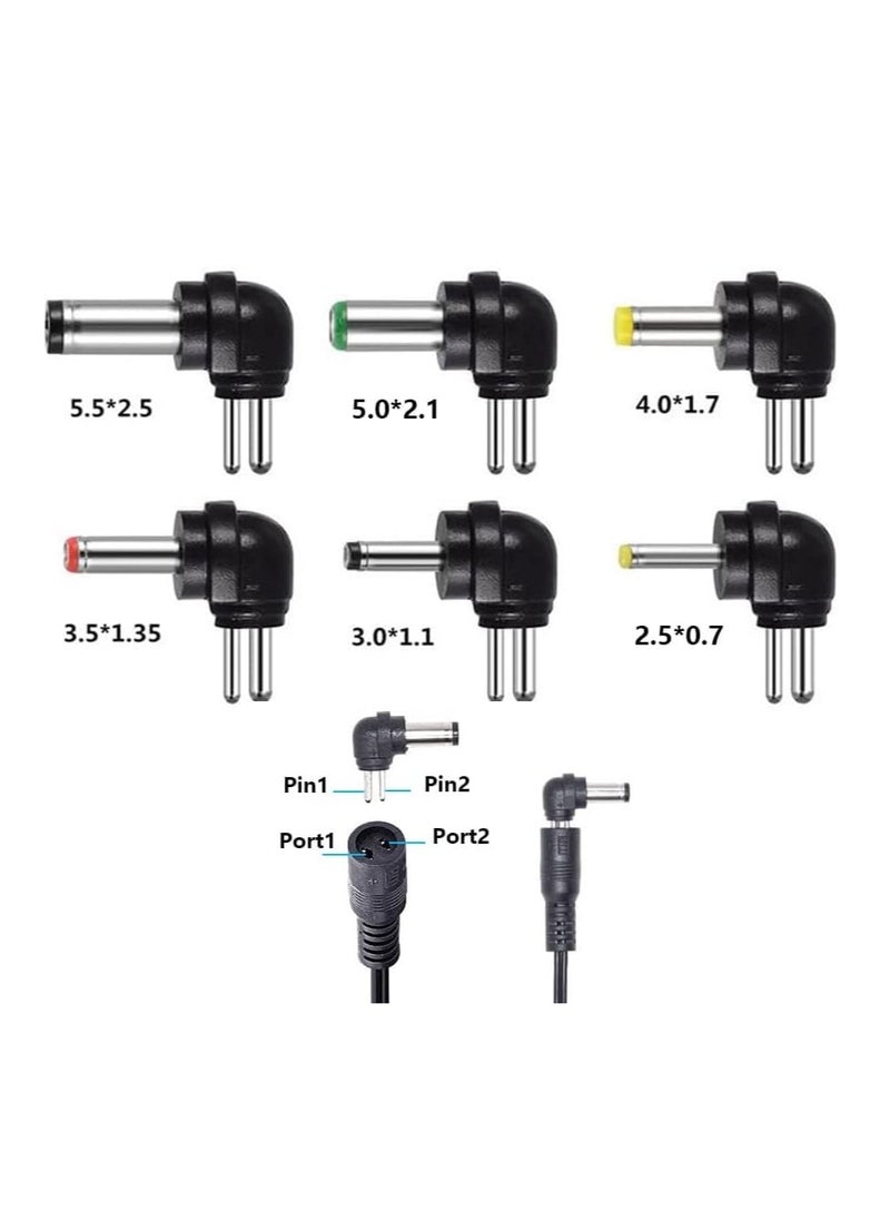 Excefore - 30W UK International Power Adapters - AC to DC Power Transformer Universal 3V 4.5V 5V 6V 7.5V 9V 12V 1A 1000mA with 6Pcs DC Replaceable Tips for Household Electronic Devices CCTV Cameras TV Box - Image 1