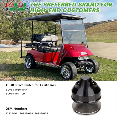 10L0L قابض قيادة عربة الجولف 10L0L لـ EZGO TXT غاز 2 دورة 1989-1994، لـ TXT 4 دورة 1991-2013، رقم OEM# 26952-G01، 26952-G02، 23817-G1 (ليس لنماذج RXV) - Image 2