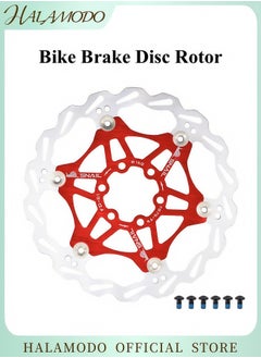 هالامودو قرص فرامل دراجة DJC MTB قرص فرامل عائم 180 مم مع 6 مسامير دراجة طريق MTB BMX قرص فرامل من الفولاذ والألومنيوم  - Image 1
