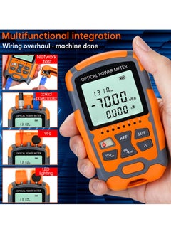 Y&D Portable Fiber Optic Tester with Power Meter and Visual Fault Locator, Universal Interface FC/SC/ST, Includes 10mW VFL FC to LC Adapter  - Image 2