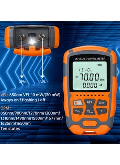 Y&D Portable Fiber Optic Tester with Power Meter and Visual Fault Locator, Universal Interface FC/SC/ST, Includes 10mW VFL FC to LC Adapter  - Image 4