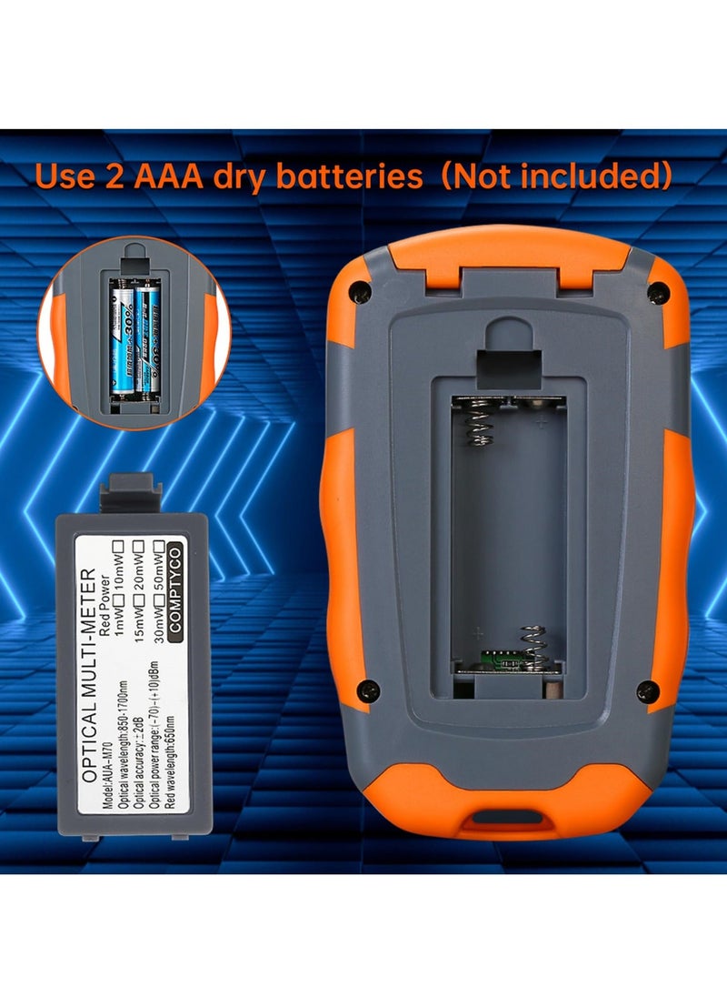 Y&D - Portable Fiber Optic Tester with Power Meter and Visual Fault Locator, Universal Interface FC/SC/ST, Includes 10mW VFL FC to LC Adapter - Image 1