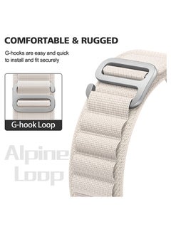 Generic Alpine Loop Band for Apple Watch Ultra 1/2 49mm 46mm 45mm 44mm 42mm, Nylon Woven Sport Strap Compatible with iwatch Series 10 9 8 7 6 5 4 3 2 1 SE  - Image 2