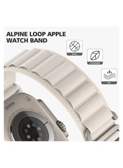 Generic Alpine Loop Band for Apple Watch Ultra 1/2 49mm 46mm 45mm 44mm 42mm, Nylon Woven Sport Strap Compatible with iwatch Series 10 9 8 7 6 5 4 3 2 1 SE  - Image 3