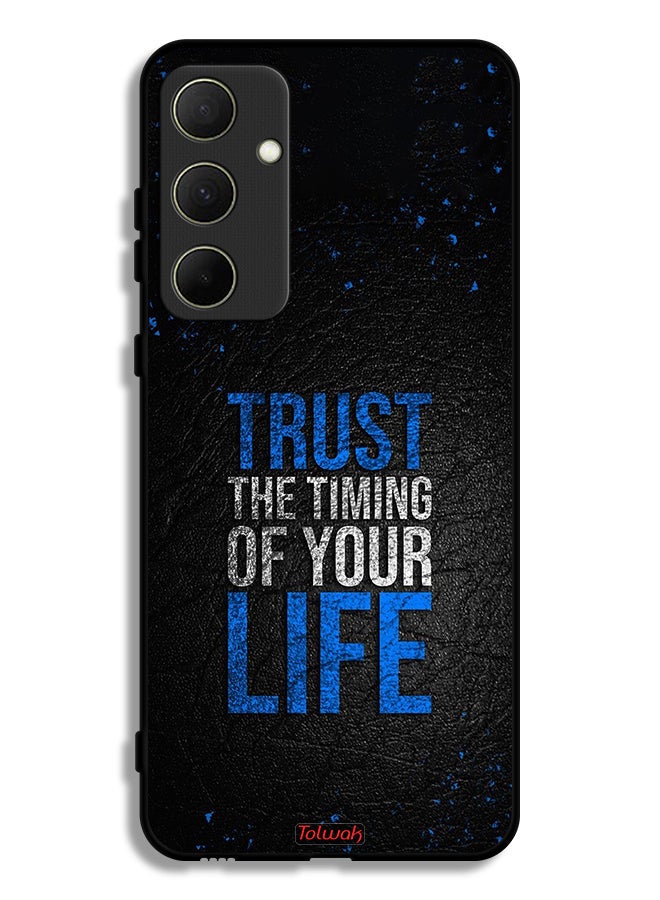Tolwak Samsung Galaxy A35 5G Protective Case Cover Trust The Timing Of Your Life - Image 1
