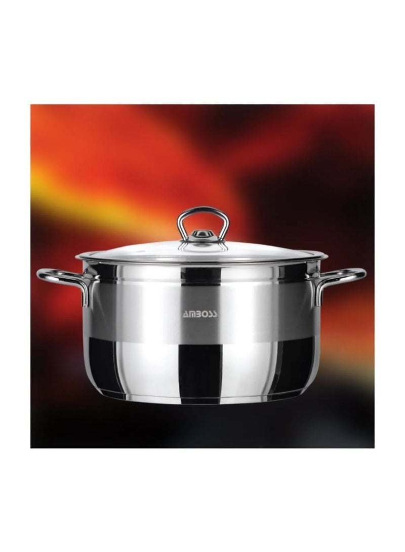 AMBOSS Deep Sapphire Bowl 9 Liter - Steel Lid 28 × 17, Model 4219 Made in Turkey - Image 1