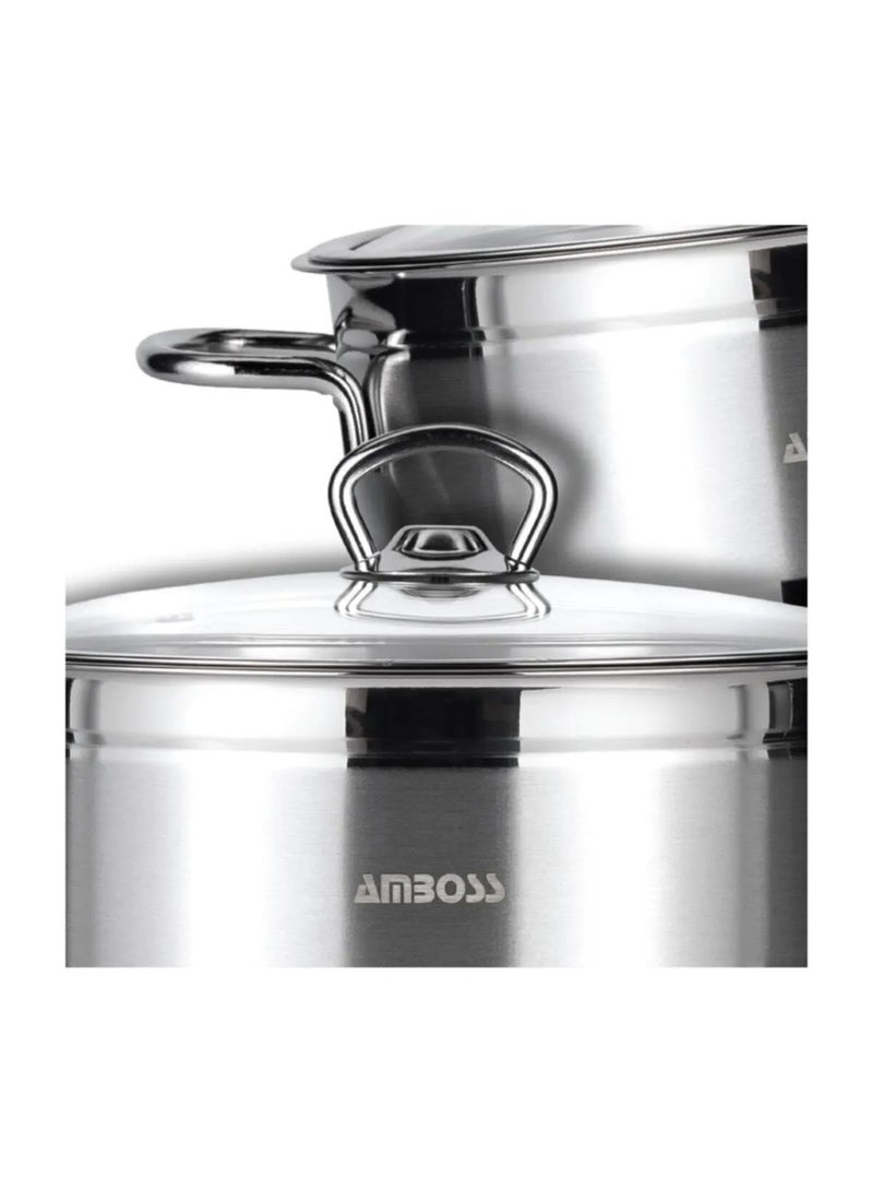 AMBOSS Deep Sapphire Bowl 9 Liter - Steel Lid 28 × 17, Model 4219 Made in Turkey - Image 4