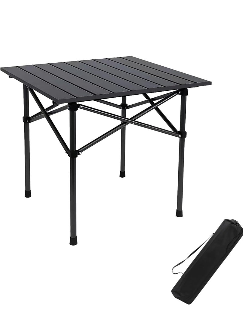 CIMIA Portable Folding Camping Table, Lightweight Roll-up Outdoor Table with Carry Bag, Collapsible Picnic Table for Camping, Beach, BBQ, Hiking, Foldable & Sturdy Camping Furniture  - Image 1