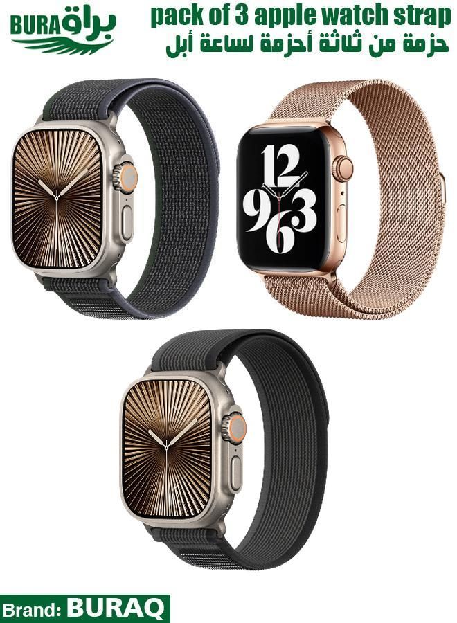 Apple Watch Band Strap For Apple Watch Ultra 2/Ultra 49mm, Series 10 46mm, 9/8/7 45mm, SE2/SE/6/5/4 44mm, 3/2/1 42mm