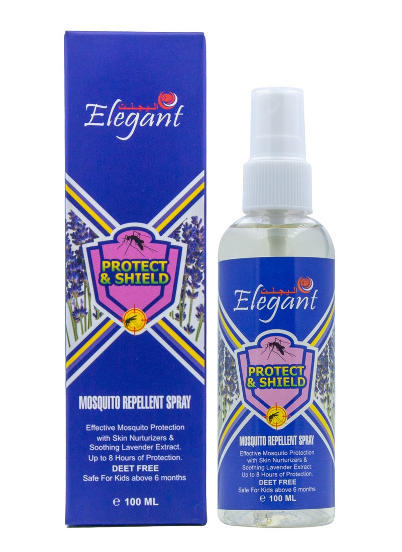 Elegant Mosquito & Tick Repellant Spray – 100ML – Pack of 2 – Soothing Lavender – Deet FREE – Tick, Insect & Mosquito Repellant, 8H Protection, Protect & Shield Spray | DEET-FREE Spray SAFE for Kids  - Image 2