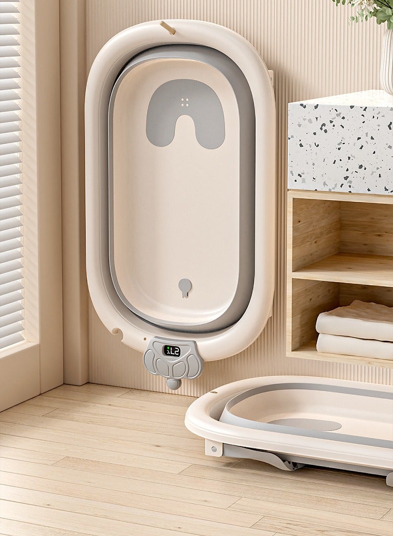 أنا أحب الأطفال 5 PCS حوض استحمام قابل للطي محمول للطفل حديث الولادة إلى الطفل الصغير مع ناعم وسادة ماء المقابس ومكافحة الانزلاق دعم الساقين لا انزلاق معلقة وقابلة للفصل حوض استحمام,1 جهاز كمبيوتر شخصي حوض استحمام الطفل مع 3 جهاز كمبيوتر شخصي قابل للطي حوض و 1 حمام حصيرة - Image 5