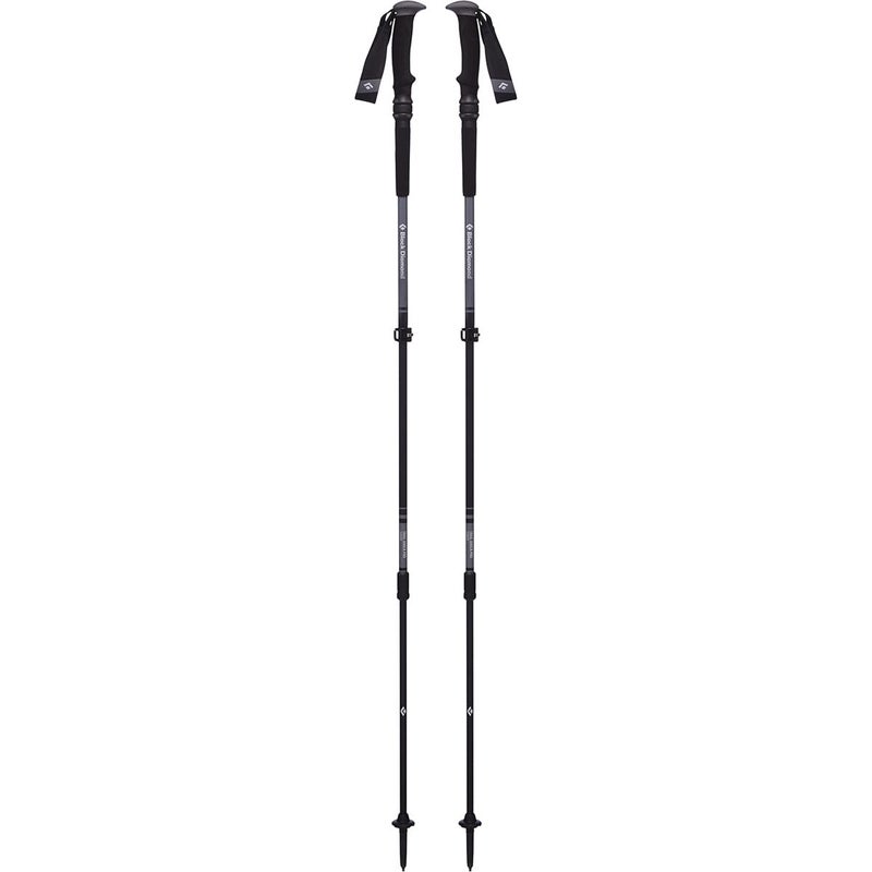 Black Diamond Trail Pro Shock Trekking Poles Pair of 2 Lightweight Collapsible Aluminum Hiking Sticks with Comfort Grips and Shock Absorbers for Backpacking, Walking, Camping, Granite - Image 5