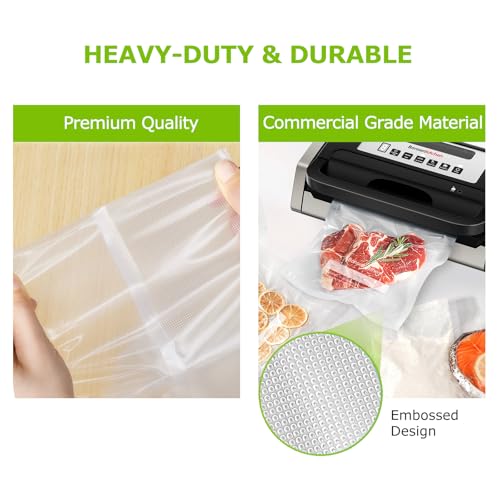 Bonsenkitchen Precut Vacuum Sealer Bags, 100 Gallon 11" x 16" Food Sealer Bags, Food Grade, BPA Free, Heavy Duty, Customized Vacuum Bags for Vac Storage, Meal Prep or Sous Vide Cooking, VB3214 - Image 4