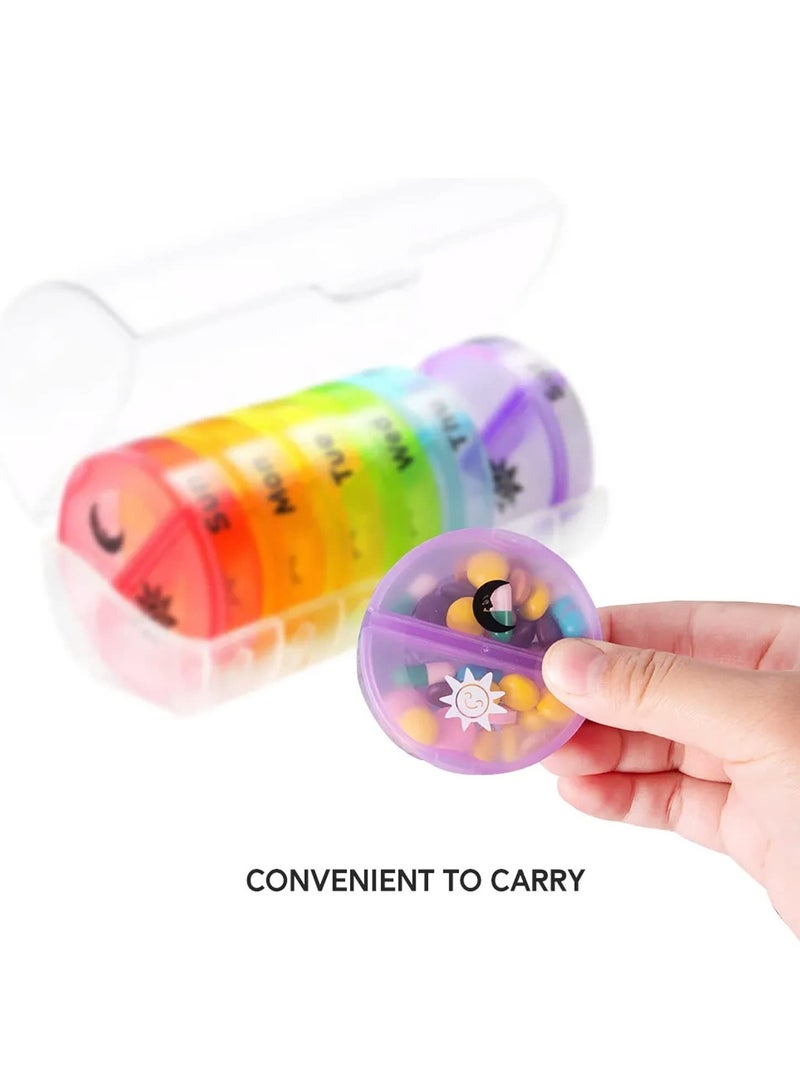Generic Large Weekly Pill Organizer 2 Times a Day, Daily Pill Box 7 Day Easy to Open with Double Protection, AM PM Pill Case for Medicine/Vitamin/Fish Oil/Supplements (Clear)  - Image 5