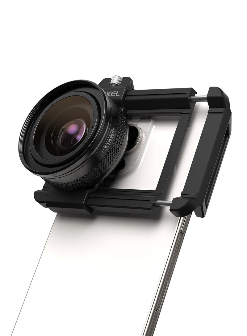 آبيكسل ZM100MM عدسة آلة وضع الملاحظة للعين تكبير ماكرو مدهش لتكبير شامل مشبك عالمي عدسات دقيقة لهواتف سامسونج وآيفون وجميع الهواتف الذكية - Image 1