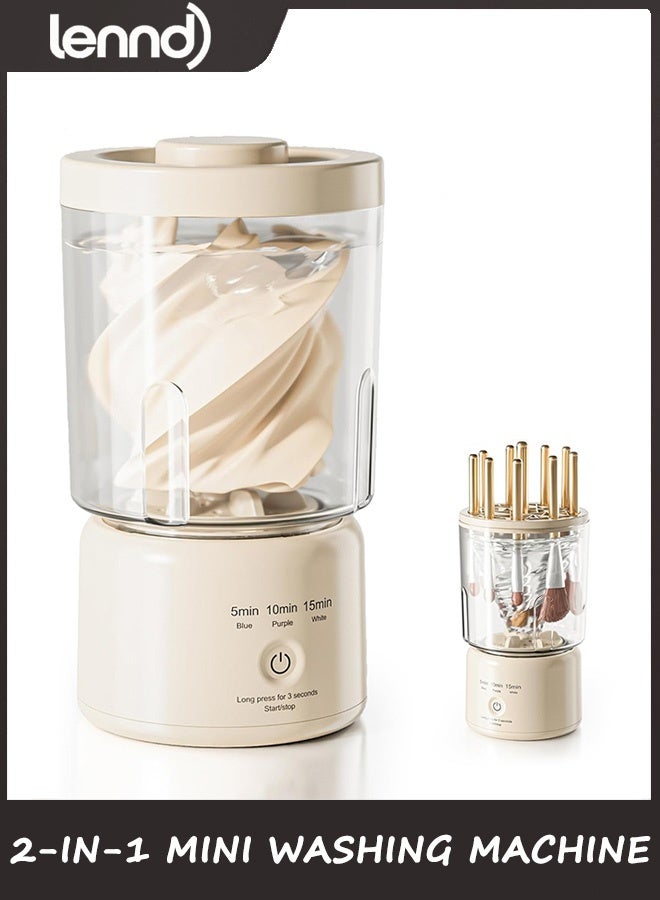 LENND Portable Mini Washing Machine, NEW Underwear Washing Machine Small Clothes Washer Makeup Brush Cleaner Machine Underwear Washer for Home, Hotel, RV, Travel & Camping - Image 1