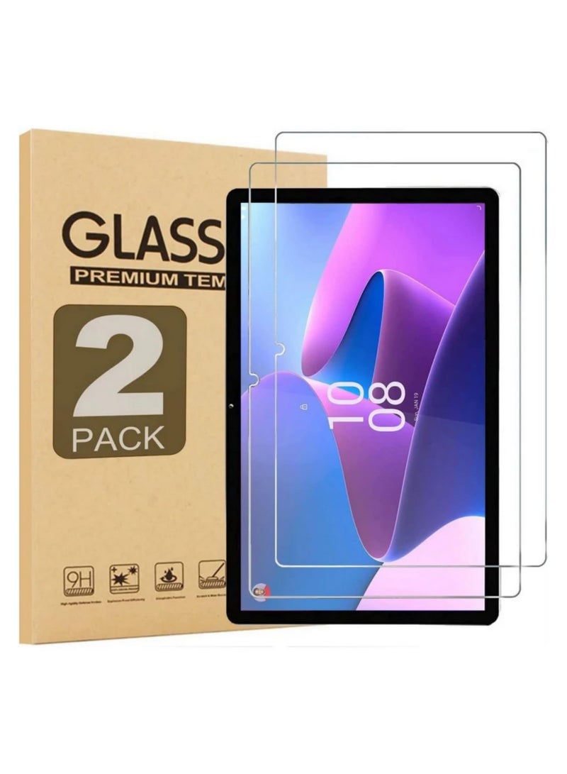2Pack For Lenovo Tab M10 Plus 3rd Gen Screen Protector 9H Hardness HD Clear Anti Scratch Tempered Glass 10.6 Inch TB128FU TB125FU 2022 Release  - Image 1