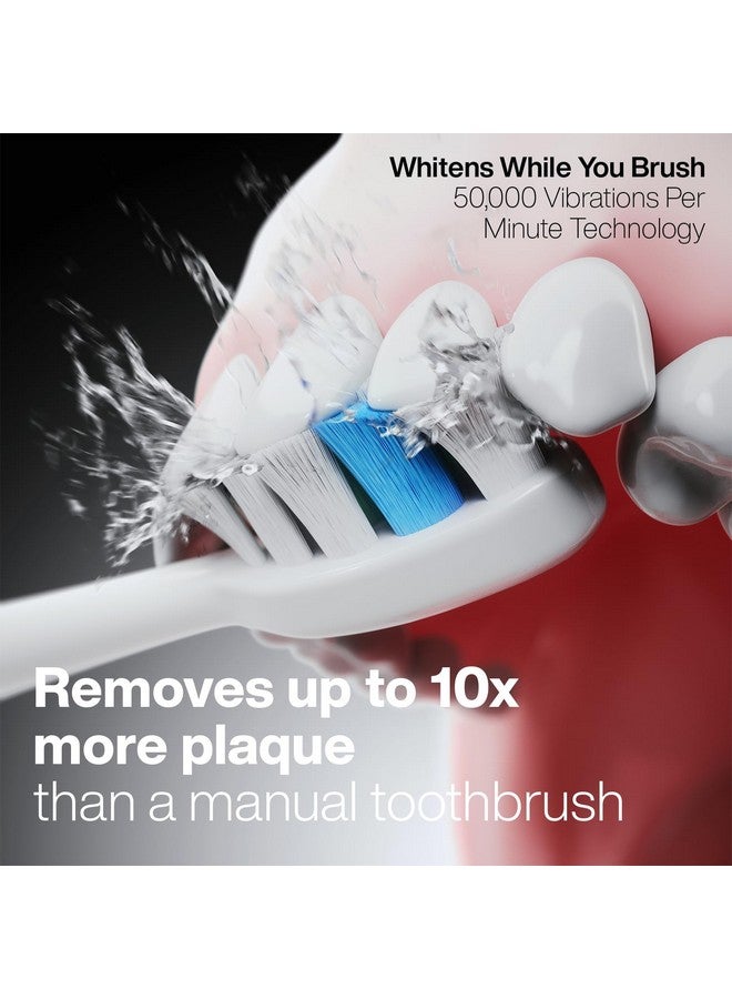 Aquasonic Aquasonic Elite Ultra-Whitening Toothbrush - ADA Accepted Power Toothbrush - 8 Proflex Brush Heads & Travel Case - 50,000 VPM Motor & Wireless Charging - 5 Modes w Smart Timer (White) - Image 3