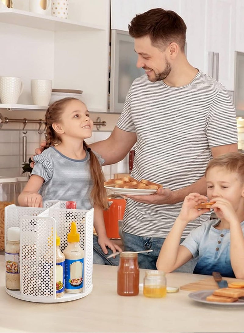 هومستر كوب ورق دوار وحامل كوب منظم الغطاء مع 4 مقصورات كوب تخزين منظم كوب القهوة موزع للطاولة ، غرفة الاسترخاء ، المطبخ - Image 4