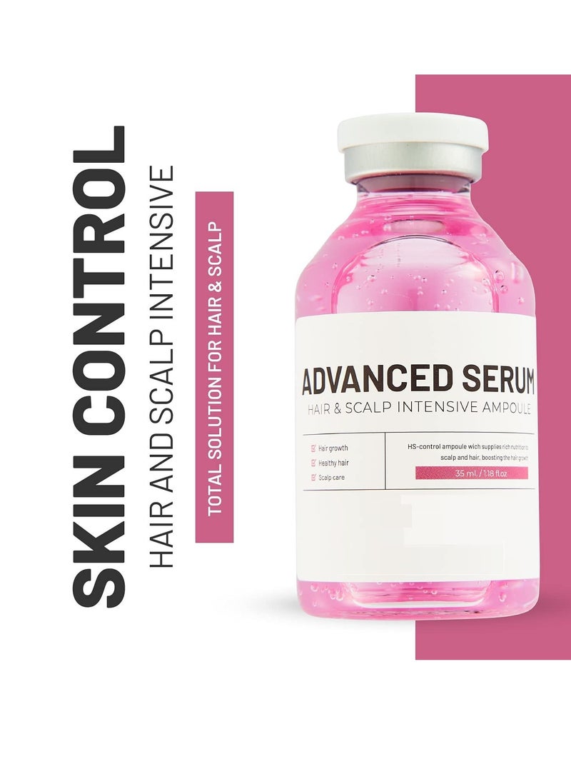 BRÜUN بروون إتش إس - أمبول سيروم للتحكم في الشعر وفروة الرأس - سيروم كوري معزز لنمو الشعر يستخدم بدون قلم ديرما سيروم للعناية بالبشرة 1.18 أونصة سائلة - Image 2