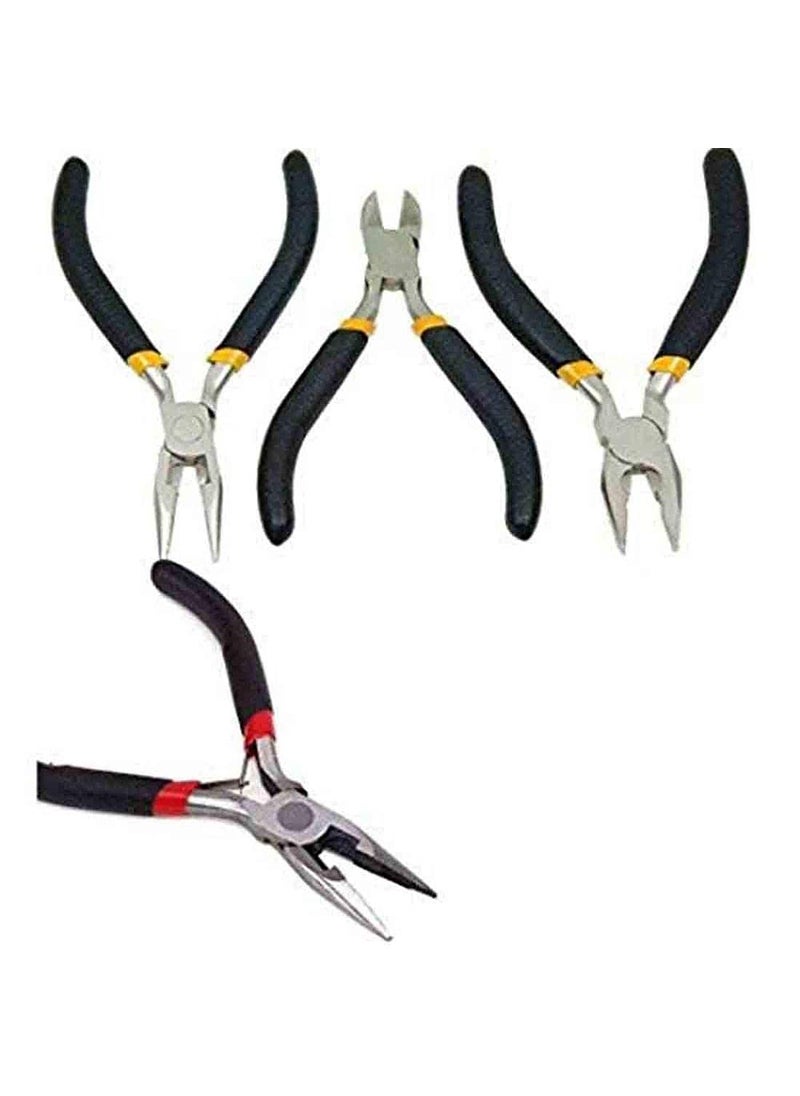 DIY Crafts Diy Crafts CTDIYHI47321 Stainless Steel Needle Nose Pliers for Jewelery Making for Works 8 Pack of 3 Multicolor  - Image 5