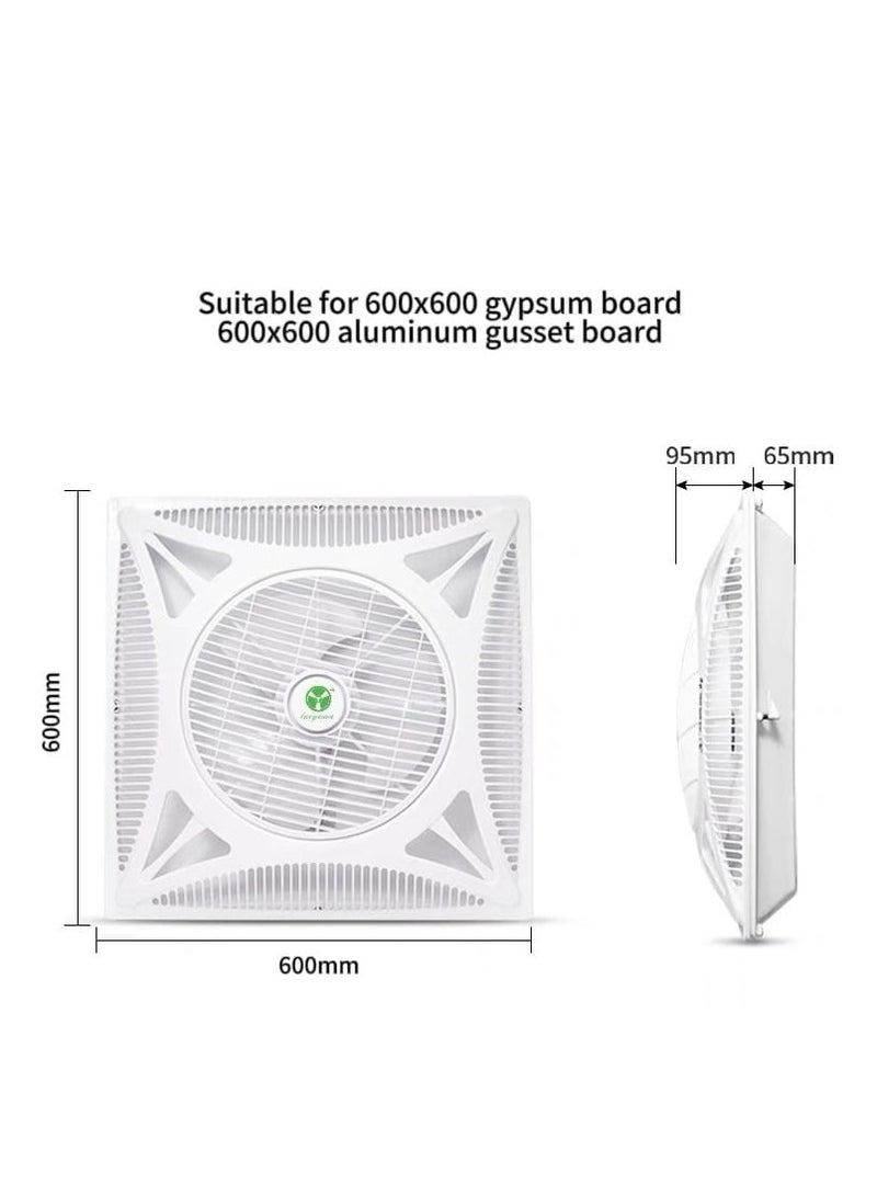 TAIYUAN Model TY-350X-1, 600×600mm Remote control Three wind speeds Oscillating/directional mode 70W Power Air volume 1500m³/h Low noise 56dB Ceiling fan with LED light  - Image 2