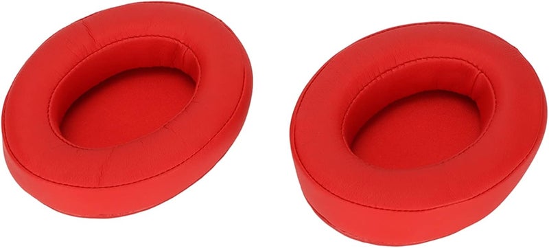 Replacement Ear Pads for HM5 Headphones, Noise Insulating Thickened Ear Cushions with Soft Comfortable Fit, Durable Earpads for Enhanced Sound Quality (Red Protein Leather Style) - Image 1