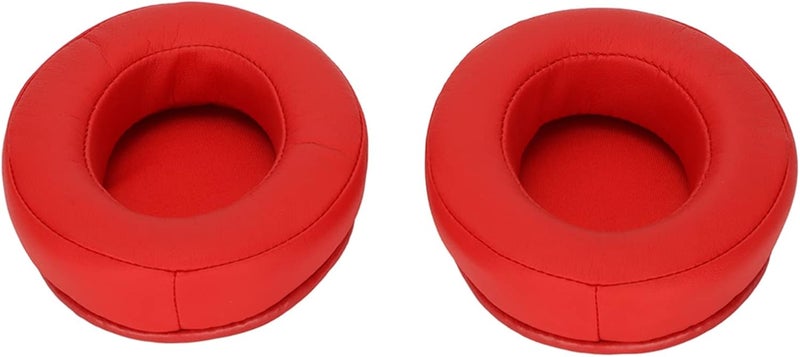 Replacement Ear Pads for HM5 Headphones, Noise Insulating Thickened Ear Cushions with Soft Comfortable Fit, Durable Earpads for Enhanced Sound Quality (Red Protein Leather Style) - Image 3