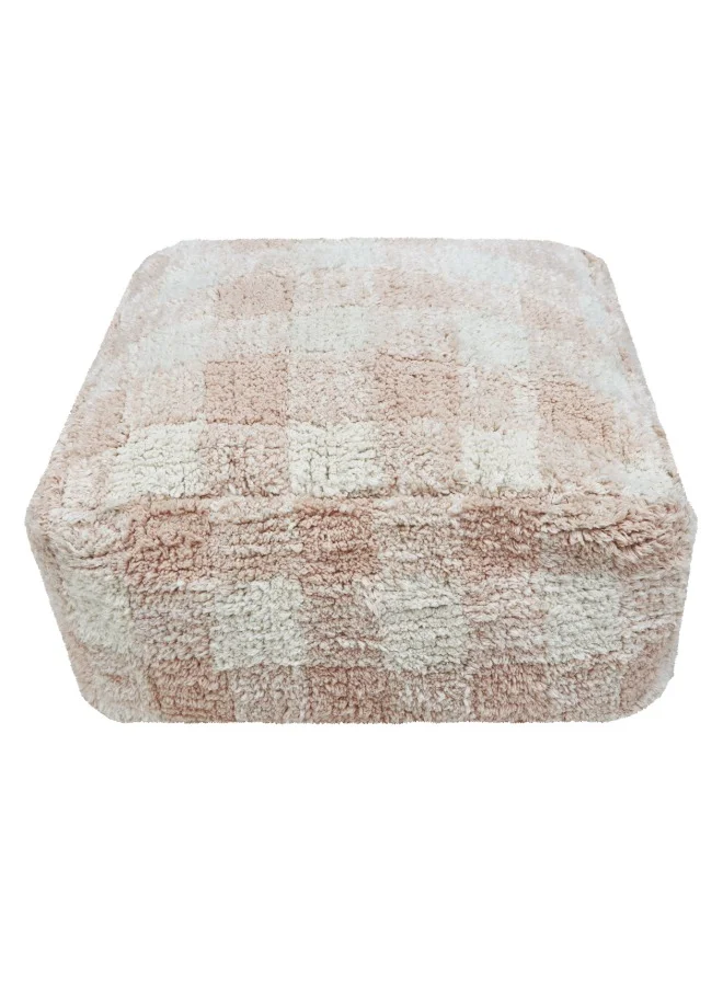 Lorena Canals Pouf Vichy Rose