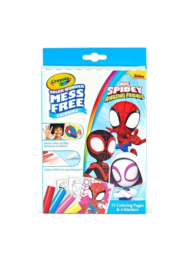 Crayola Crayola Marvel Spidey and His Amazing Friends Color Wonder Mess-free Mini Coloring Set  - Image 2