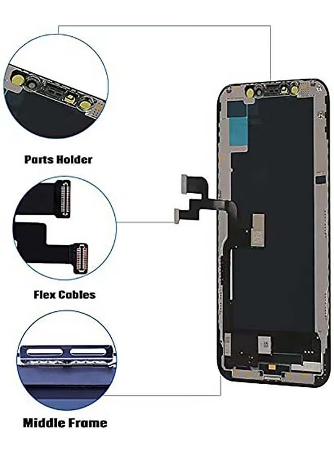 Phoni استبدال شاشة LCD لهاتف آيفون XS باللون الأسود - Image 4