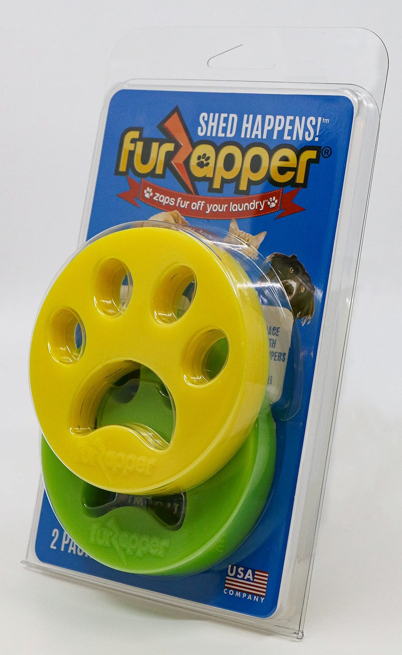 FURZAPPER أداة إزالة شعر الحيوانات الأليفة FurZapper للغسيل، عبوة 2 - أداة قابلة لإعادة الاستخدام لإزالة شعر الكلاب والقطط كما هو معروض في برنامج Shark Tank - تزيل شعر الحيوانات الأليفة، الشعر، الوبر، وقشور الجلد من الملابس والغسيل - استخدم 1 FurZapper لكل حيوان أليف - Image 3