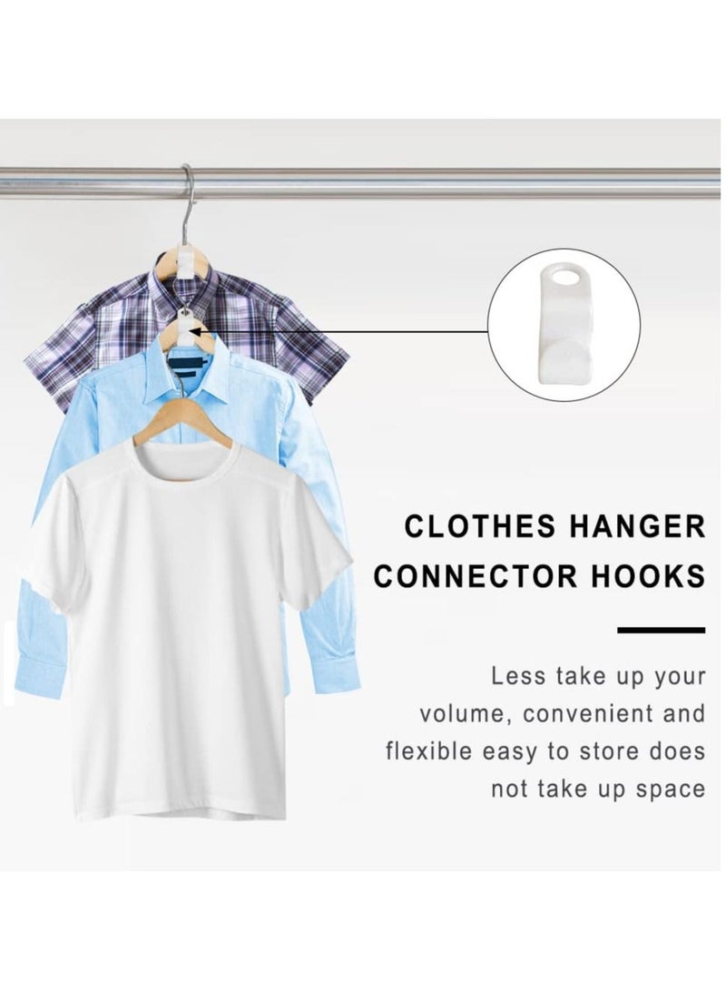Hanger Connector Hooks, 72 Piece Cascading Hanger Hooks Hanger Extension Clips Heavy Duty Space Saving Cascading Hanger Hooks Plastic Hooks for Wardrobes, Storage Cabinets - Image 5