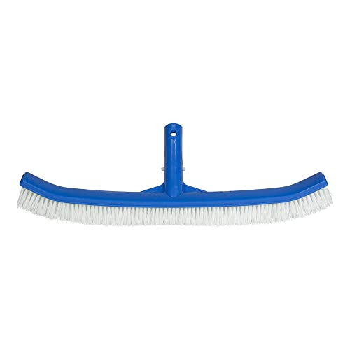 Poolmaster 18100 Curved Swimming Pool Brush Head, 17.5-Inches, Blue, Polypropylene - Image 3
