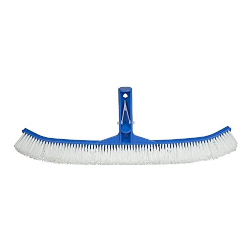 Poolmaster 18100 Curved Swimming Pool Brush Head, 17.5-Inches, Blue, Polypropylene - Image 4