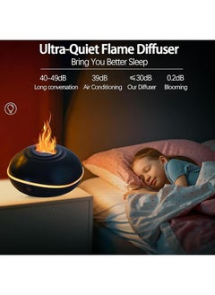 erorex Flame Essential Oil Diffuser 200Ml Aromatherapy Diffusers For Home 7 Color Flame Light Aroma Diffuser Waterless Auto Off Ultrasonic Air Humidifier For Home Bedroom Spa Office Yoga  - Image 2