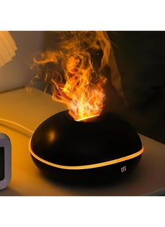 erorex Flame Essential Oil Diffuser 200Ml Aromatherapy Diffusers For Home 7 Color Flame Light Aroma Diffuser Waterless Auto Off Ultrasonic Air Humidifier For Home Bedroom Spa Office Yoga  - Image 1