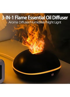 erorex Flame Essential Oil Diffuser 200Ml Aromatherapy Diffusers For Home 7 Color Flame Light Aroma Diffuser Waterless Auto Off Ultrasonic Air Humidifier For Home Bedroom Spa Office Yoga  - Image 5
