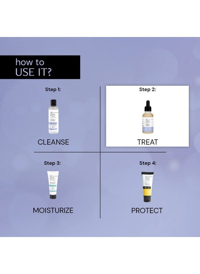Deconstruct Pore Control Face Serum |2% Salicylic Acid 3% Niacinamide Serum For Acne, Acne Marks, Open Pores & Blackheads | Controls Oil | Beginner Friendly | 30Ml  - Image 2