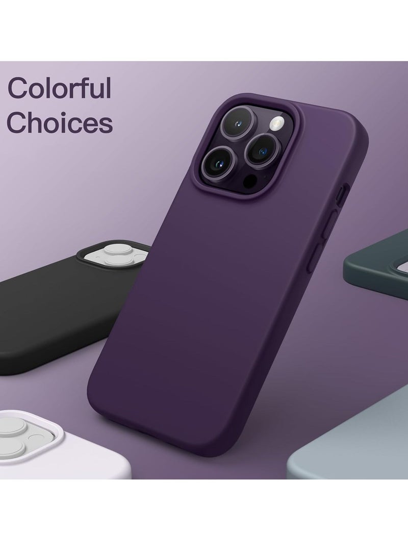 JAJEEK "iPhone 16 Pro Slim Fit Matte Deep Purple TPU Case – Soft, Flexible Silicone Back Cover for Sleek Protection" - Image 3