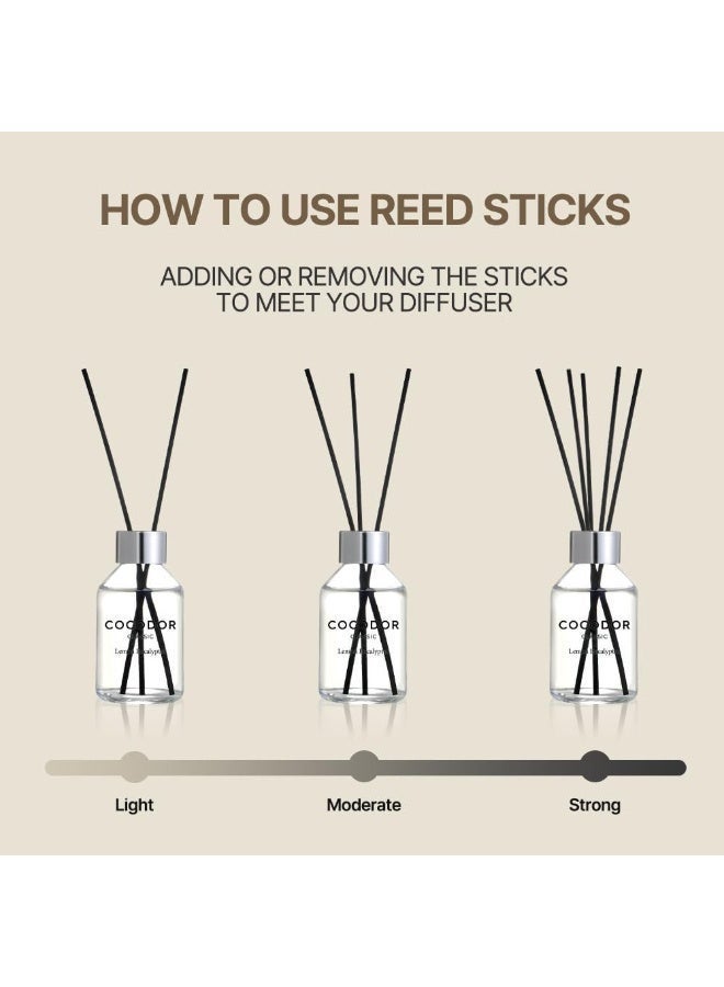 كوكودور موزّع العطر الكلاسيكي بأعواد القصب / ‏3.4 أونصة (100 مل) / عبوة واحدة / مجموعة موزّع زيت عطري بعطر مميز مع أعواد، مثالية لغرف النوم والحمّامات وديكور المنزل - Image 5