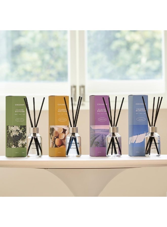 كوكودور موزّع العطر الكلاسيكي بأعواد القصب / ‏3.4 أونصة (100 مل) / عبوة واحدة / مجموعة موزّع زيت عطري بعطر مميز مع أعواد، مثالية لغرف النوم والحمّامات وديكور المنزل - Image 2