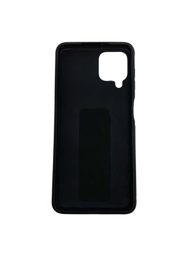 3-in-1 Magnetic Wrist Strap Hand Grip with Stand Case Cover for Samsung Galaxy A22 4G Black  - Image 3