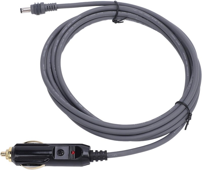 كابل طاقة سيارة DC بطول 10 أقدام وسمك سلك 18AWG، يوفر اتصالًا مستقرًا ومناسبًا لهوائيات القرص الصغيرة المستخدمة في المنازل المتنقلة (RVs) والقوارب. - Image 1